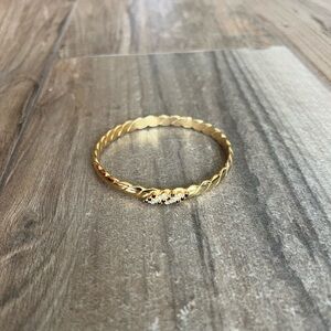 Vintage Gold Tone Bangle Bracelet
